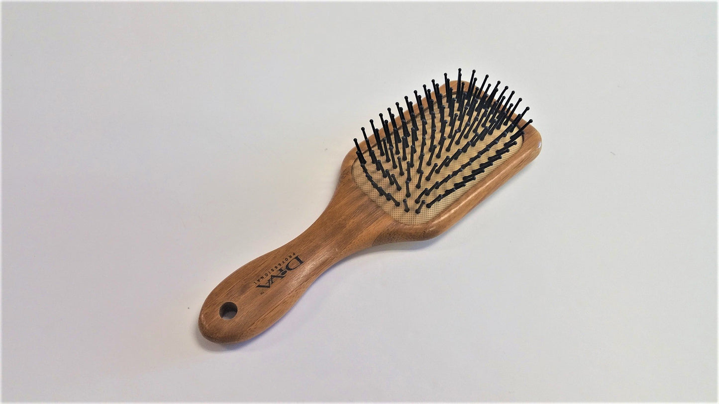 Small Bamboo Paddle Brush w/Pin BM110P