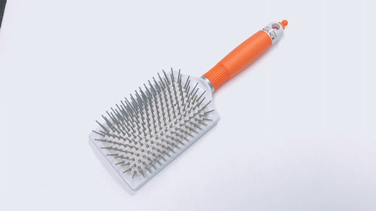 DIVA BRUSH : CERAMIC IONIC SQUARE PADDLE CUSHION BRUSH #MD01, Made in Korea.